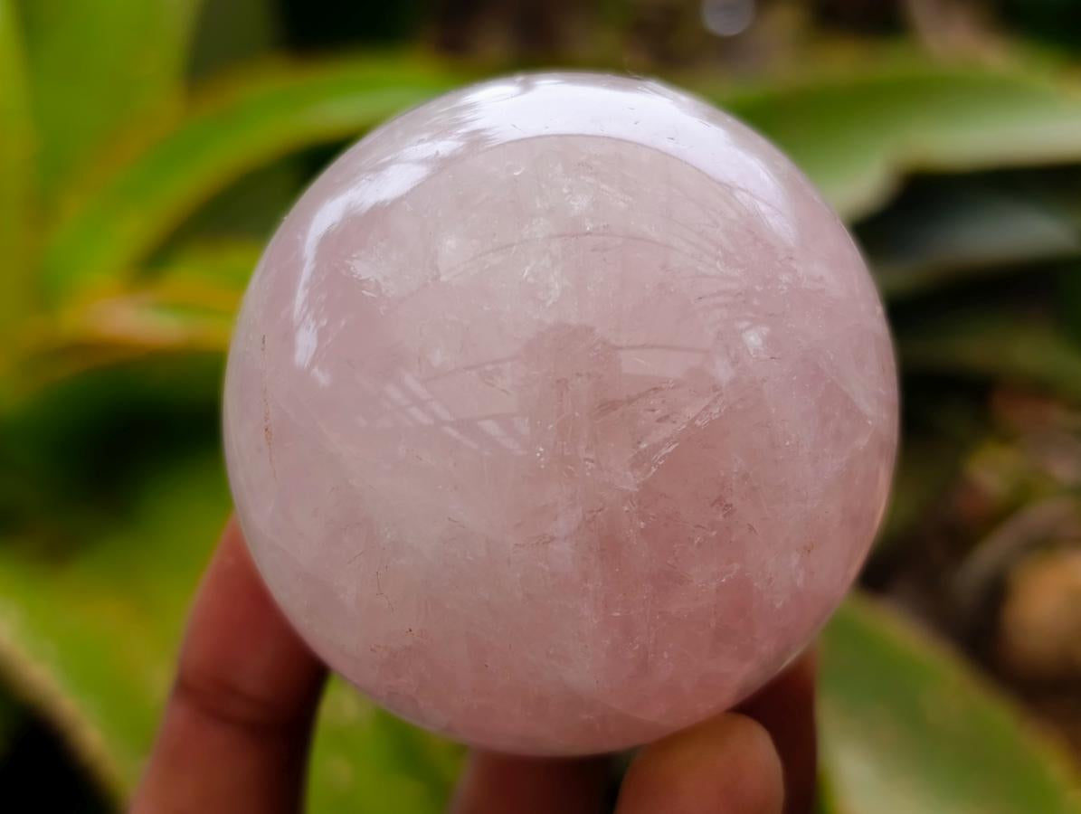 Polished Rose Quartz Spheres x 6 From Madagascar