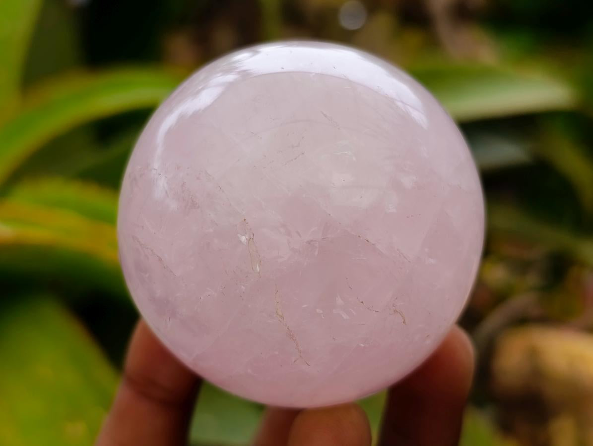 Polished Rose Quartz Spheres x 6 From Madagascar