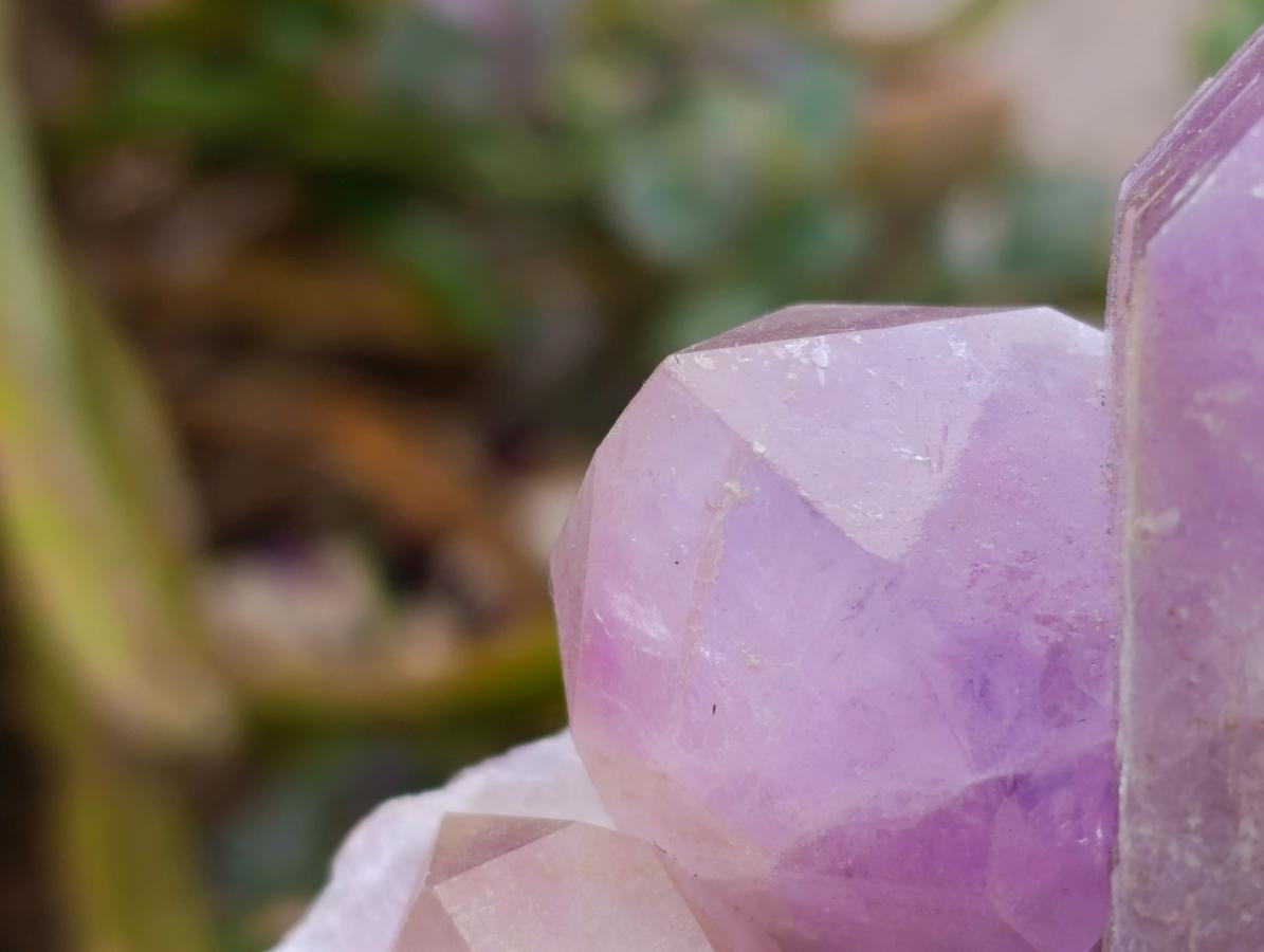 Natural Jacaranda Amethyst Crystal Clusters x 4 From Mumbwa, Zambia