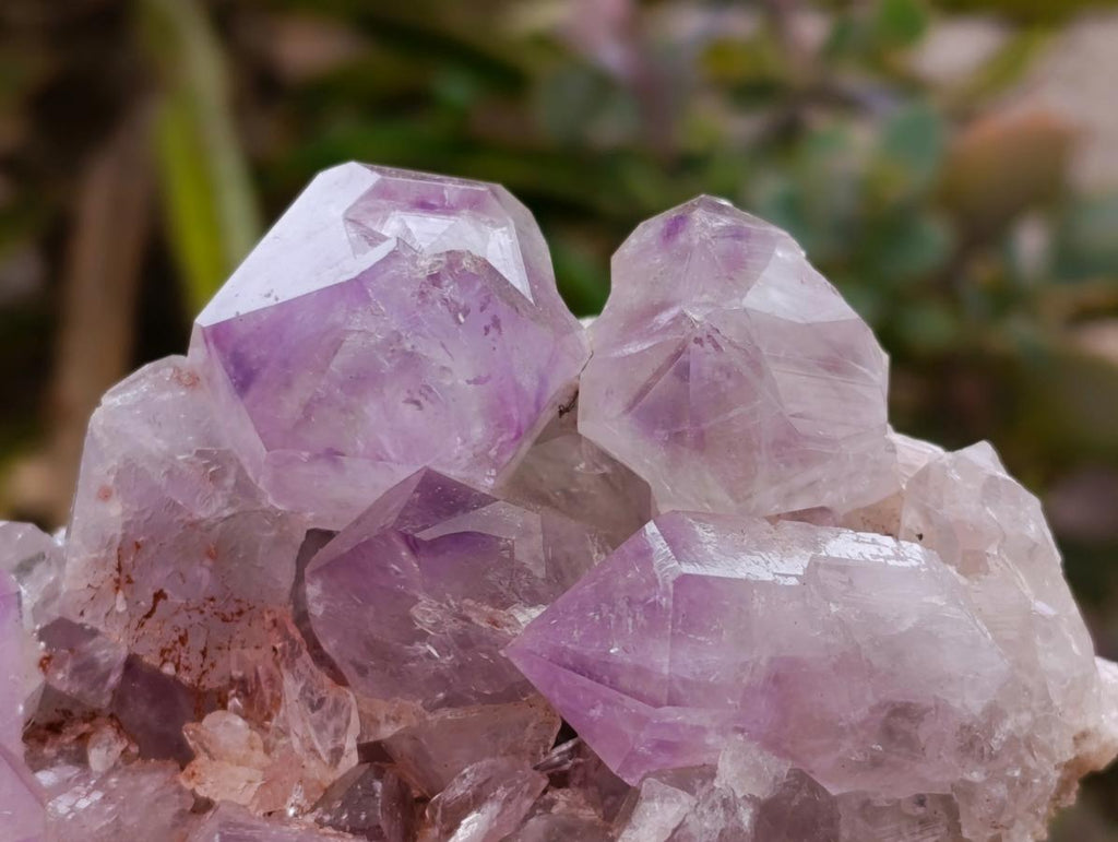 Natural Jacaranda Amethyst Crystal Clusters x 4 From Mumbwa, Zambia
