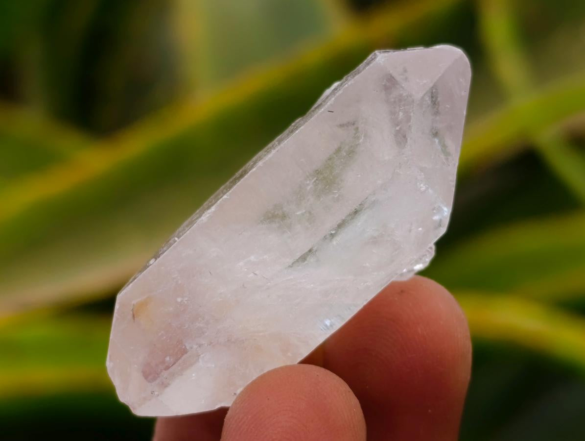 Natural Double Terminated Milky Quartz Crystals x 70 From Madagascar
