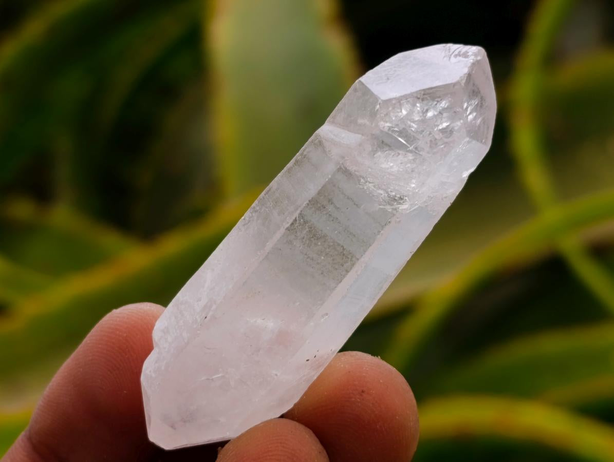 Natural Double Terminated Milky Quartz Crystals x 70 From Madagascar