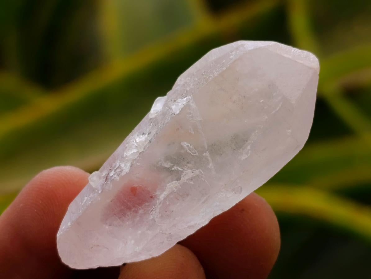 Natural Double Terminated Milky Quartz Crystals x 70 From Madagascar