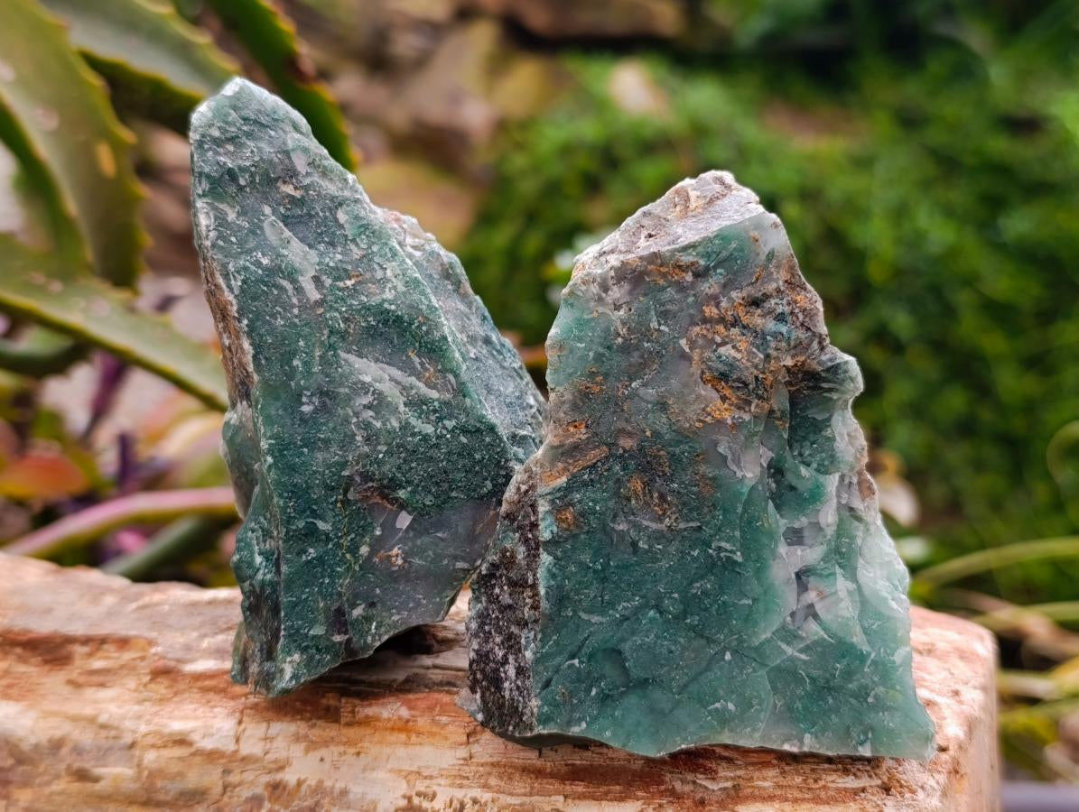 Natural Swazi Jade Cobbed Specimens x 12 From Swaziland