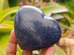 Polished Mixed Tray of Lazulite Hearts and Spheres x 6 From Madagascar