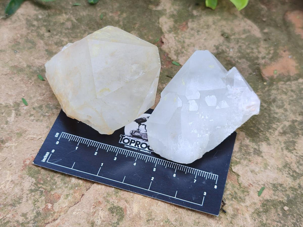 Natural Clear Quartz Crystals x 12 From Madagascar - Toprock Gemstones and Minerals 