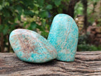 Polished Amazonite Standing and Free Forms x 6 From Zimbabwe