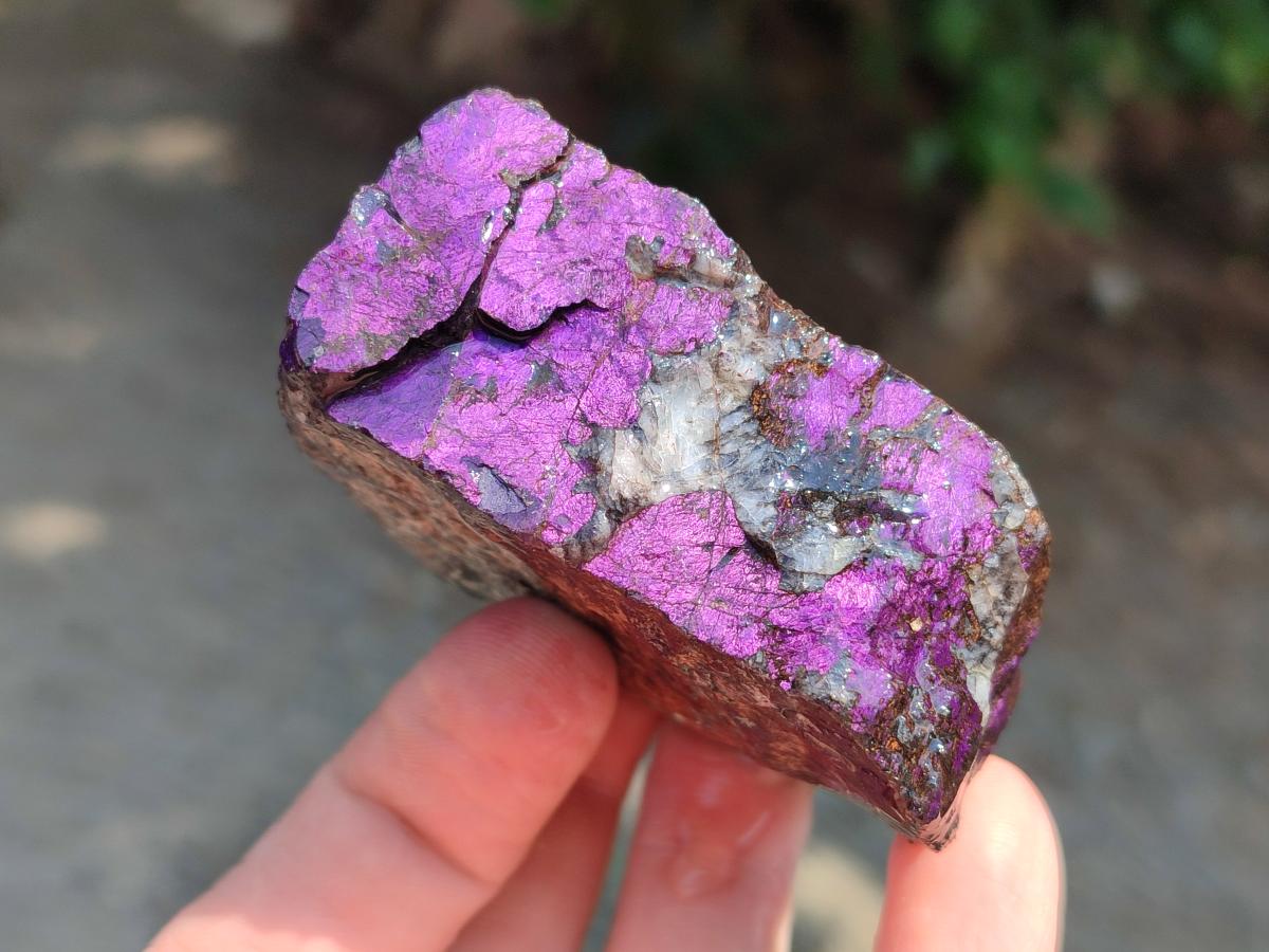 Natural Metallic Purpurite Specimens x 12 From Erongo, Namibia