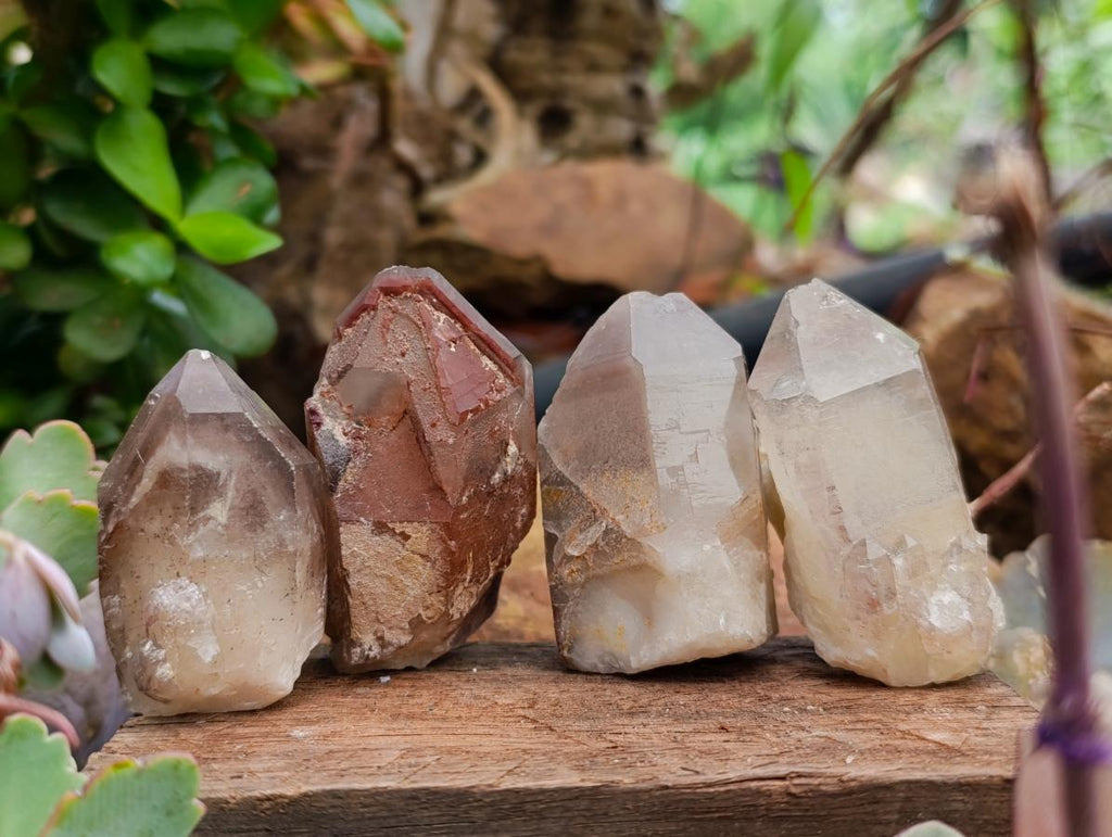 Natural Red Hematoid Quartz Crystals x 24 From Karoi, Zimbabwe