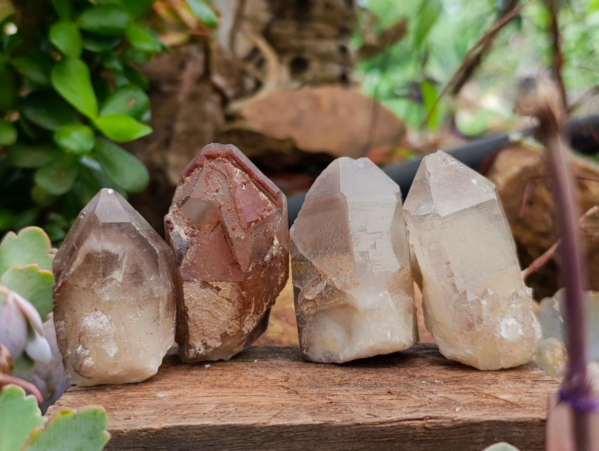 Natural Red Hematoid Quartz Crystals x 24 From Karoi, Zimbabwe