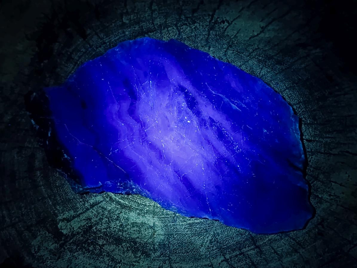 Polished On One Side Watermelon Fluorite Slices x 2 From Uis, Namibia