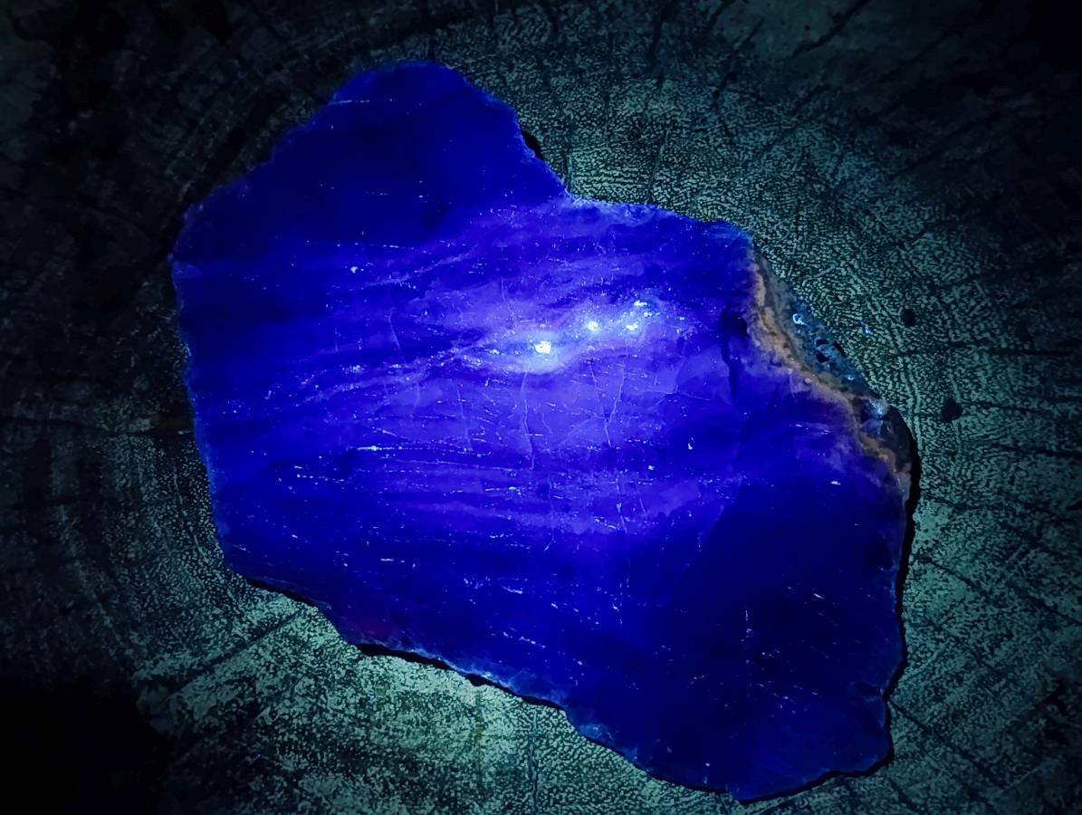 Polished On One Side Watermelon Fluorite Slices x 2 From Uis, Namibia