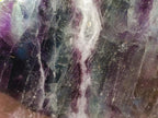 Polished On One Side Watermelon Fluorite Slices x 2 From Uis, Namibia