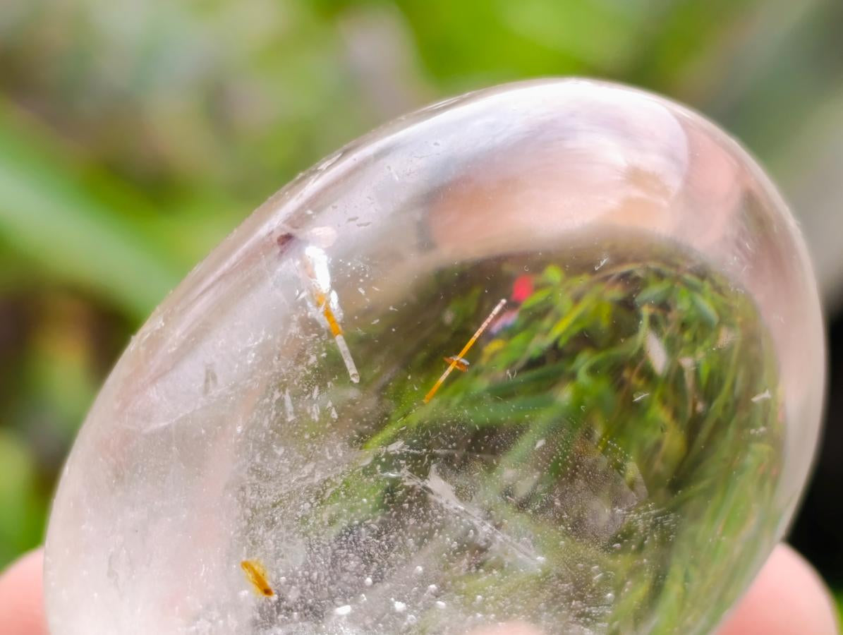 Polished Clear Quartz Galets x 12 From Madagascar