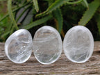 Polished Clear Quartz Galets x 12 From Madagascar