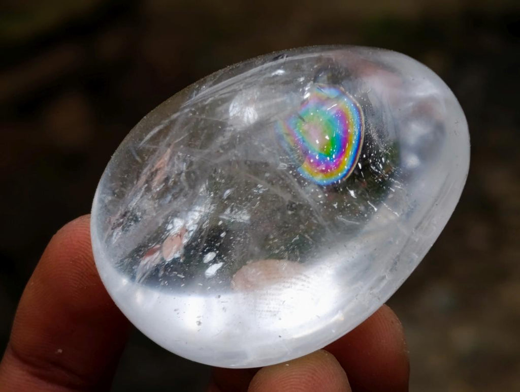 Polished Clear Quartz Galets x 12 From Madagascar