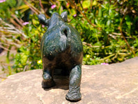 Hand Made Serpentine Rhino Carving x 1 From Zimbabwe
