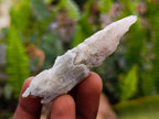 Natural Drusy Quartz Coated Spearhead Calcite Specimens x 35 From Albert's Mountain, Lesotho