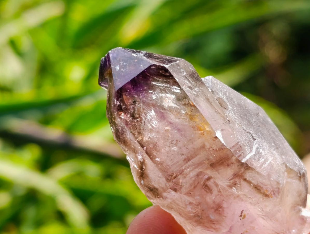 Natural Window Amethyst Crystals x 12 From Chiredzi, Zimbabwe
