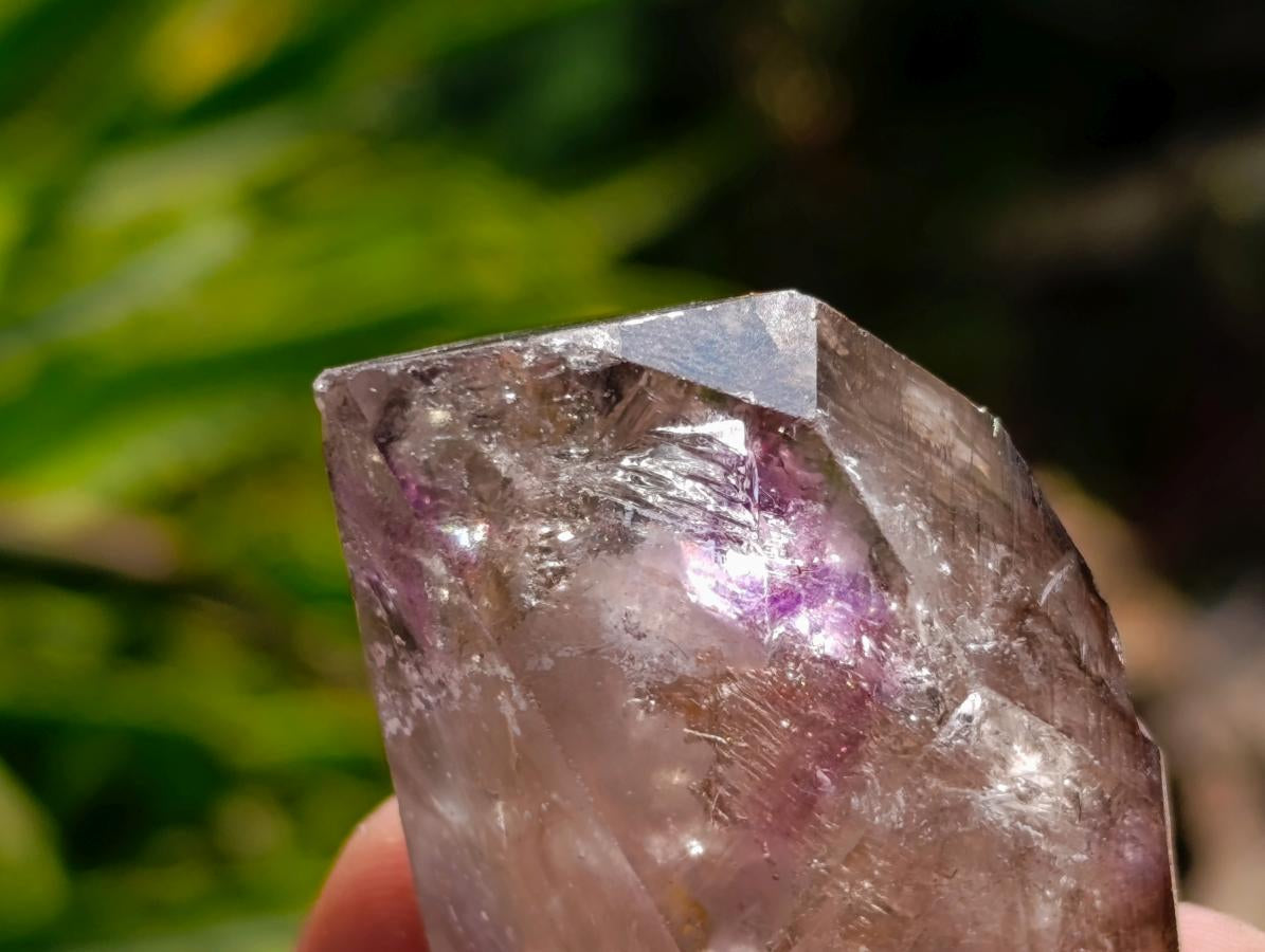 Natural Window Amethyst Crystals x 12 From Chiredzi, Zimbabwe