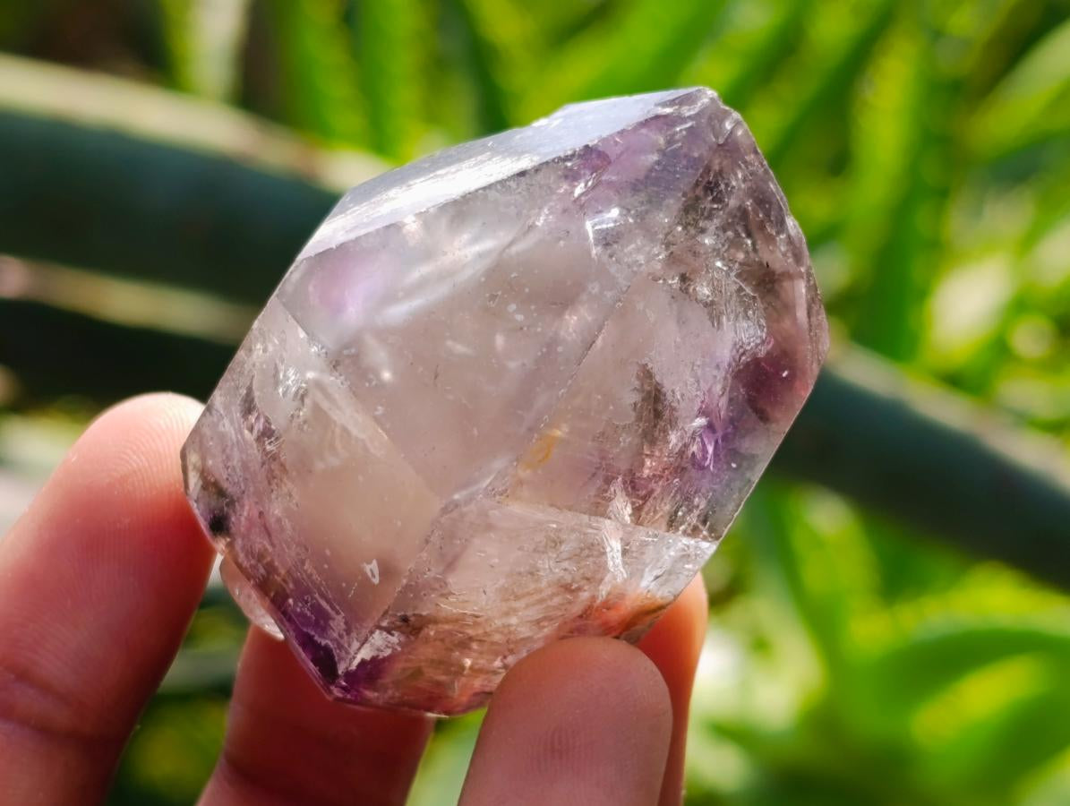 Natural Window Amethyst Crystals x 12 From Chiredzi, Zimbabwe