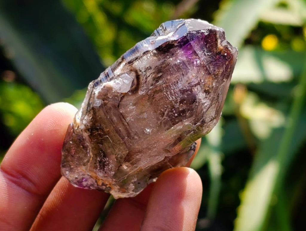 Natural Window Amethyst Crystals x 12 From Chiredzi, Zimbabwe