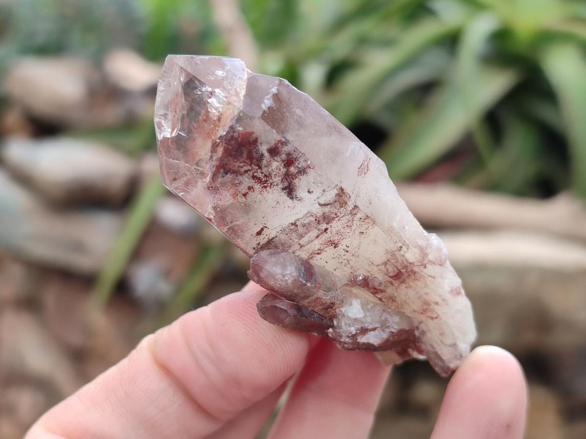 Natural Red Hematoid Quartz Crystals and Clusters x 24 From Karoi, Zimbabwe