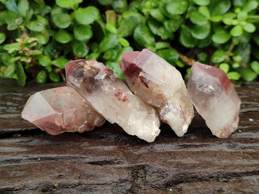 Natural Red Hematoid Quartz Crystals and Clusters x 24 From Karoi, Zimbabwe