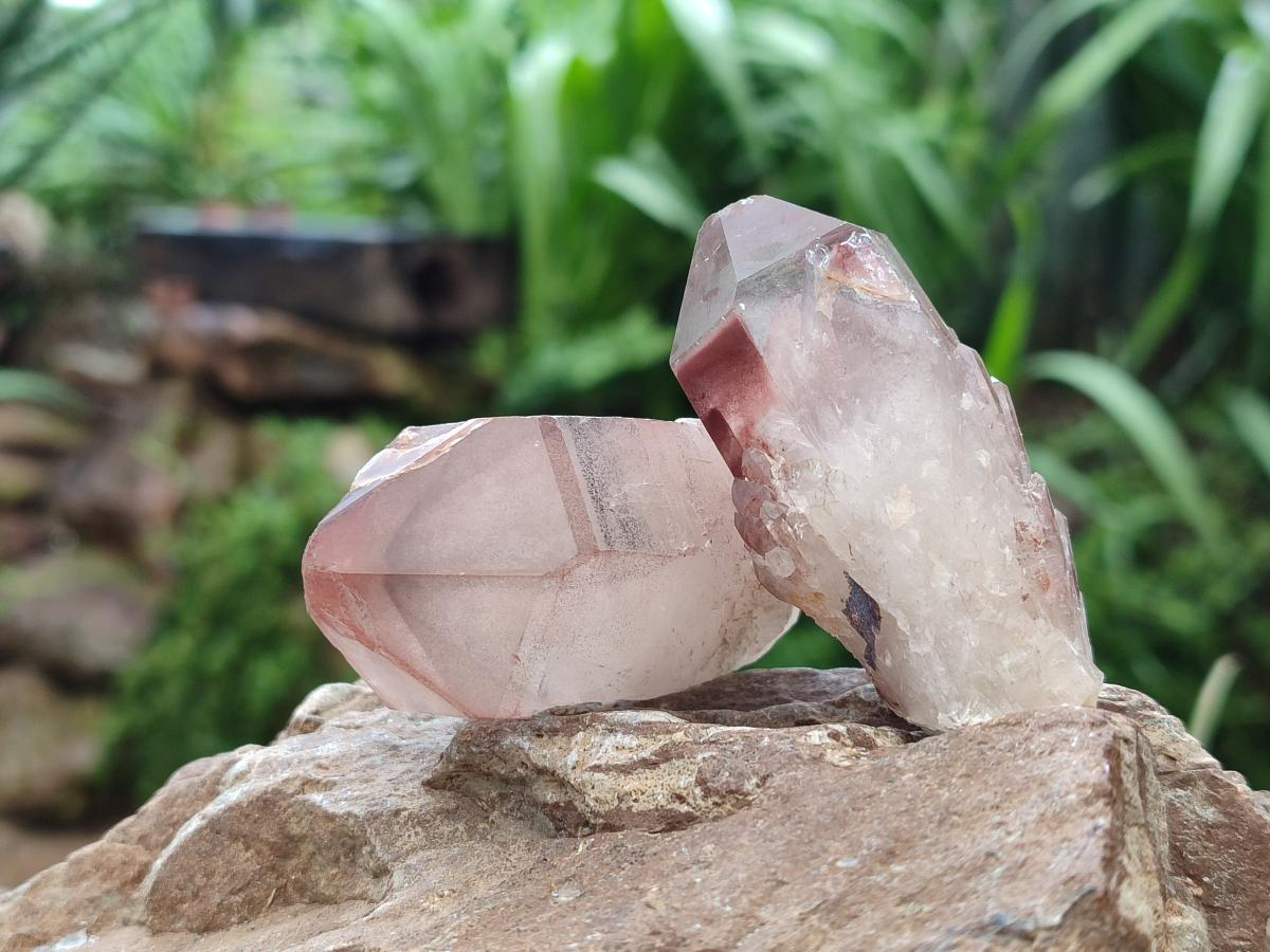 Natural Red Hematoid Quartz Crystals and Clusters x 24 From Karoi, Zimbabwe