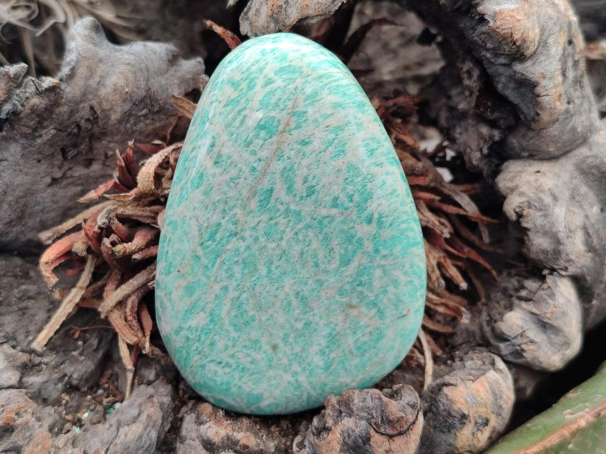 Polished Amazonite Standing and Free Forms x 6 From Zimbabwe