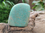 Polished Amazonite Standing and Free Forms x 6 From Zimbabwe