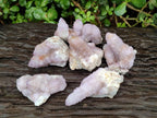 Natural Drusy Amethyst Spirit Clusters x 6 From Boekenhouthoek, South Africa