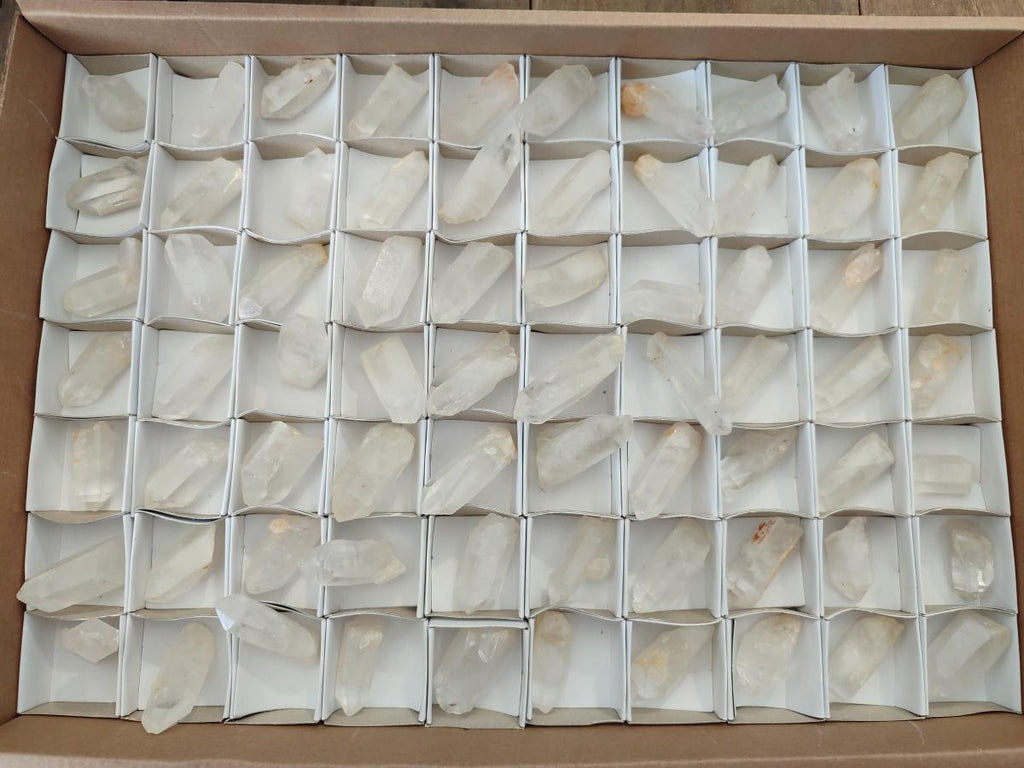 Natural Clear Quartz Crystals x 70 From Madagascar