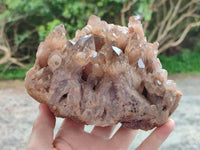 Natural Large Clear Smokey Citrine Quartz Cluster x 1 From Luena, Congo