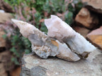 Natural Drusy Quartz Coated Spearhead Calcite Specimens x 24 From Albert's Mountain, Lesotho - Toprock Gemstones and Minerals 