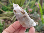 Natural Drusy Quartz Coated Spearhead Calcite Specimens x 24 From Albert's Mountain, Lesotho - Toprock Gemstones and Minerals 