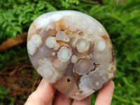 Polished Flower Agate Standing Free Forms x 3 From Antsahalova, Madagascar