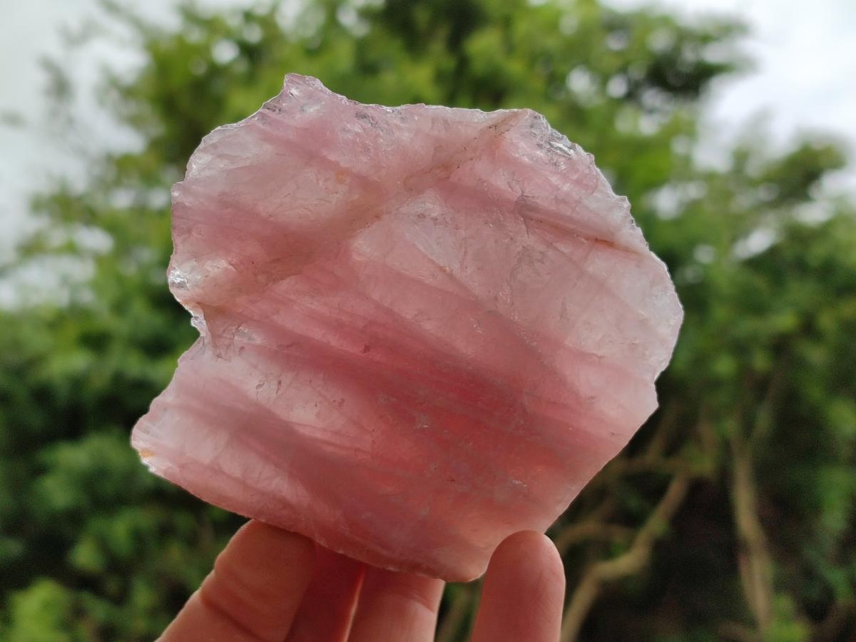 Natural Cobbed Rose Quartz Specimens x 16 From Northern Cape, South Africa