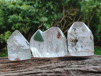 Polished Mixed Inclusions Quartz Crystals x 5 From Madagascar