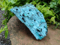 Natural Drusy Coated Chrysocolla with Malachite Specimen x 1 From Lupoto Mine, Congo