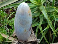 Polished Banded Agate Standing Free Forms x 1 From Madagascar