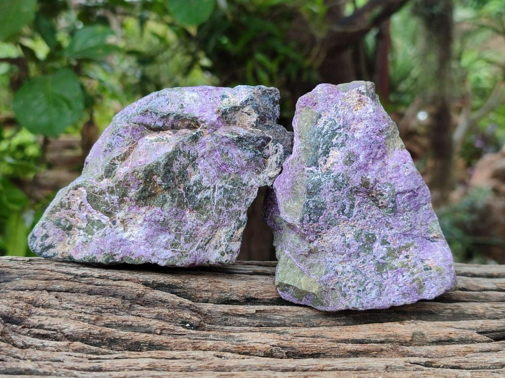 Natural Stichtite Cobbed Specimens x 6 From Barberton, South Africa - Toprock Gemstones and Minerals 