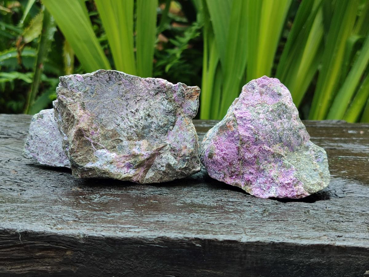 Natural Stichtite Cobbed Specimens x 6 From Barberton, South Africa