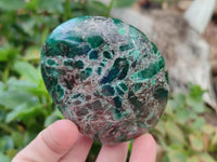 Polished Emerald Mica 'Mutokolite' Standing Free Forms x 4 From Mutoko, Zimbabwe
