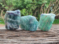 Natural Watermelon Fluorite Cobbed Specimens x 12 From Uis, Namibia