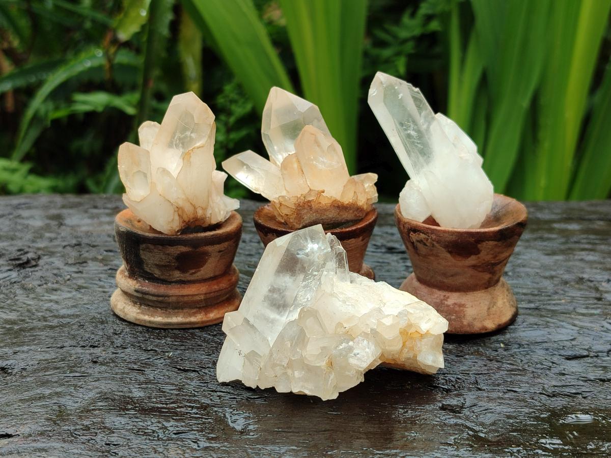 Natural Mixed Small Quartz Crystal Clusters x 35 From Madagascar