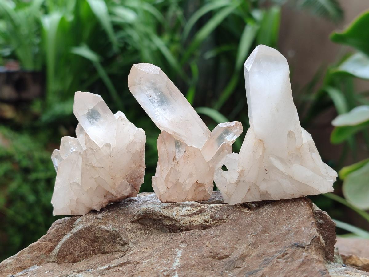 Natural Mixed Small Quartz Crystal Clusters x 35 From Madagascar