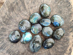 Polished Labradorite Galets x 12 From Tulear, Madagascar