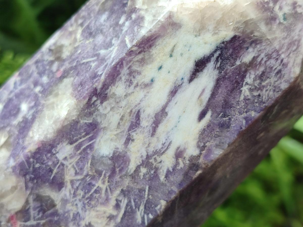 Polished Lepidolite With Pink Rubellite Standing Point x 1 From Ambatondrazaka, Madagascar