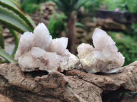 Natural Lilac Spirit Quartz Clusters x 12 From Boekenhouthoek, South Africa